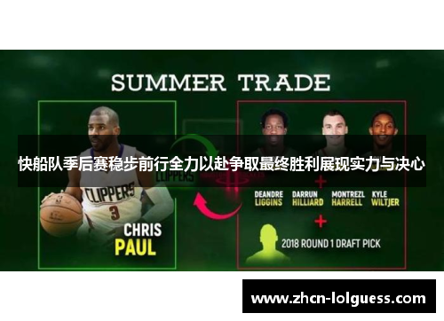 快船队季后赛稳步前行全力以赴争取最终胜利展现实力与决心