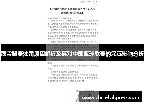 魏震禁赛处罚原因解析及其对中国篮球联赛的深远影响分析